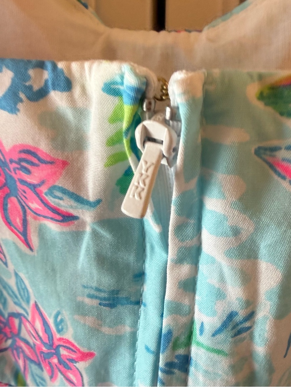 Lilly Pulitzer 🌴 Katlynn Dress “What A Lovely Place” Spaghetti Strap Size 8 - Picture 10 of 15